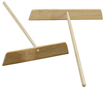 AUEAR, Wood Crepe Spreaders for Making and Spatula Set Beechwood (2 Pcs, 5.5 inch & 7.09 inch)