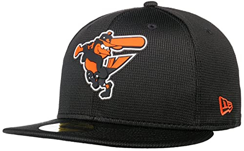New Era 59Fifty Clubhouse Orioles KepsEra Herrar - flat brim hatt basebollkeps fitted cap Sluten på baksidan, med skärm Vinter Höst Vår Sommar Sommar-Vinter - 7 1/2 (59,6 cm) svart