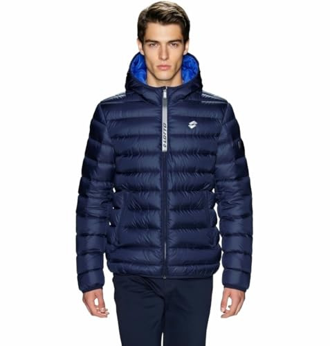 Lotto Piumino Uomo + Sacca - Piumino Uomo Invernale - Giubbotto Uomo 110 Grammi 4 Stagioni Trapuntato Imbottito - Giacca Uomo (149150 Blu+Sacca, XXL)