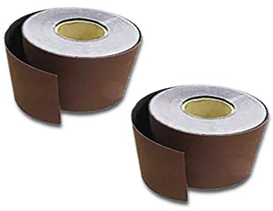 4 rollos de papel de lija P60 con velcro, 115 mm x 10 m