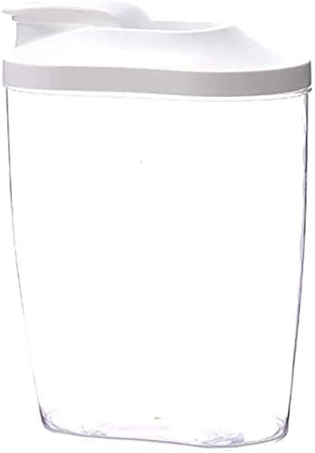 MUVLUX Storage Jars with Lids Airtight Storage Jars Canisters Food Storage Container Plastic Kitchen Grain Multigrain Milk Dispenser Cans Jars, Airtight Container, Food Tins (Size : 1500ml)