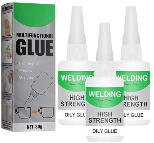 Potente Colla Universale, Uniglue Universal Impermeabile Super Adesivo Forte Adesivo per Plastica per Resina Ceramica Metallo Vetro, Colla Universale Extra Forte Per Artigianato Fai Da Te, 30g (3