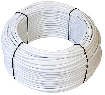 Bluma Zufuhrschlauch weiß 1 m - 8 mm - Bewässerungssystem Urlaubsbewässerung Tropf Wasserspender Tonkegel Bewässerung für Topfpflanzen Pflanzen Balkon