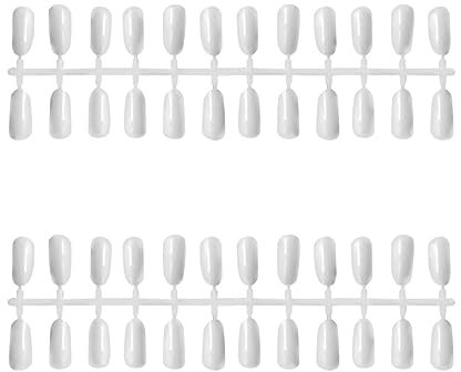 minkissy 480piezas Tips De Uñas Artificiales De Color Blanco Para Práctica y Exhibición De Arte De Uñas y Extensiones Herramienta De Salón