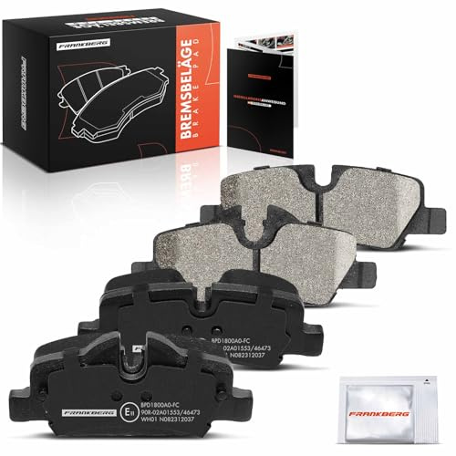 Frankberg Brake Pad Set Includes 4 brake pads Rear 34216871299 | Compatible with: M.i.n.i F56, M.i.n.i Convertible F57, M.i.n.i F55