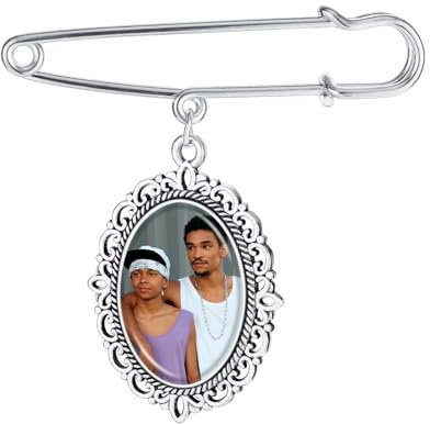 MMXX Personalisierter Gedenkfoto-Anhänger für Frauen Individuelle Boutonniere-Anstecknadel aus Legierung mit 1–4 Fotos für Hochzeiten/Abschlussfeiern/Andenken