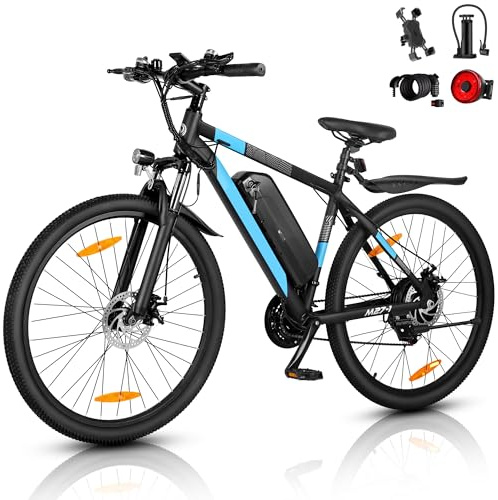 AOIHO Electric Bike, 27.5 Electric Bikes for Adults with 48V 624Wh Battery | Max Range 120 km, 250W Powerful Motor, 21-Speed, 4 Modes, E Bikes for Men with LCD Display, Electric Mountain Bike