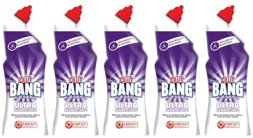 Cillit Bang Gel WC Nettoyant Surpuissant Javel - Lot de 5 x 750 ml