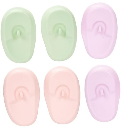 VALICLUD Auditivos de Silicona Diseño Ergonómico y Resistente al Agua 3 Pares Reutilizables para Teñir el Cabello para Peluquería y Uso Doméstico