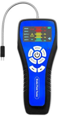 Yctze Testeur de Liquide de Frein à Haute Précision Automobile Automotive Frein Flewing Moisture Tester avec Couleur écran LCD 21 Niveaux Précision Autodium Automatique pour DOT3 DOT4