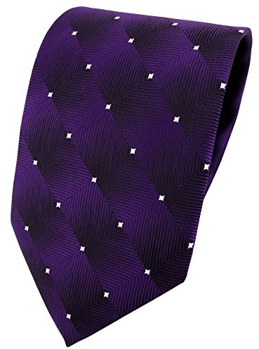 TigerTie - Corbata - Lunares - para hombre morado morado Talla única