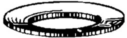 25 3/8 Belleville Washers .034 Thick Phosphate and Oil