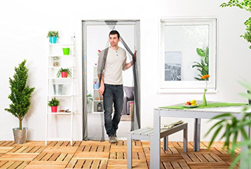 Culex Fliegengitter für Türen 2 x 60 x 210 cm, anthrazit/grau, 100450105-CU