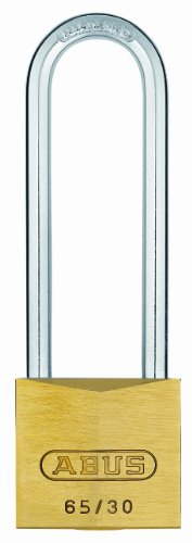 Abus 12292 - Lucchetto in ottone ad arco lungo, 60 mm, con chiave unica 6302