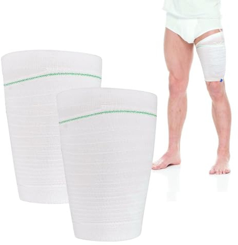 HANSILK Katheter Beinbeutel Tasche 2er-Pack Entwickelt für Inkontinenz wiederverwendbar und waschbar XL