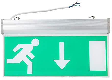 LED-Notausgangsschild, Sicherheitsausgang, Flucht, Warnleuchte, hohe Helligkeit, Hinweisschild für Ausgang, Notausgang, Beleuchtung, Erkennung von Störungen