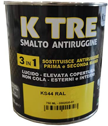Vernice + antiruggine applicabile su ferro nuovo e ruggine. K tre verde muschio Ral 6005