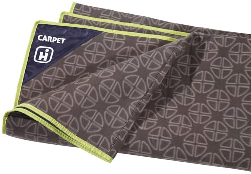 HI-GEAR Vanguard 8 Carpet with Waterproof Backing, Outdoor Rug, Picnic Rug, Picnic Blanket, Festival Essentials, Camping Equipment, Camping Accessories
