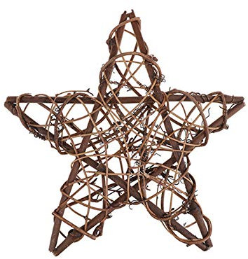 Inzopo Rattan Star Frame Artificial Flowers Wreaths Christmas Decoration For Home DIY Handmade Door Hanging Wedding Wall