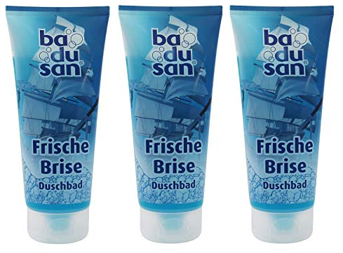 3er Pack Badusan Duschgel Duschbad Frische Brise 3 x 200 ml Tube