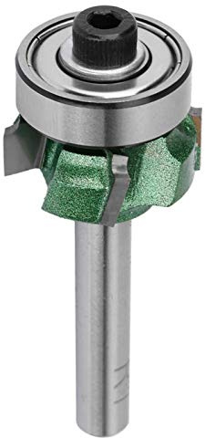 Kantenfräser, 1Pcs R1/R2/R3 Holzfräser Wolframstahl 4 Zähne Kantenschneider 1/4 Schaftkantenwerkzeug 19 * 6mm Zähne Trimmen Cutter Trimmer Fräser, Trimmschneider(R1)