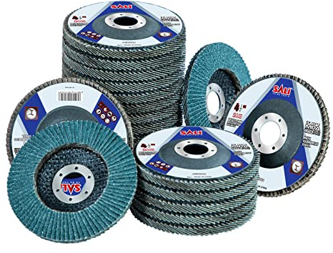Sali 20 Pack Zirconia Flap Disc 40 Grit 4.5 x 7/8-Inch Sanding Disc Bevel Type #29 Premium and Industrial Grade Angle Grinder Grinding Wheel High Performance Edge Grinding