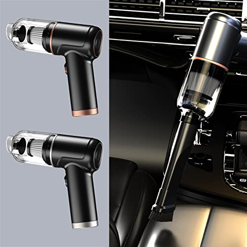 WAGNUS Aspirapolvere Portatile Senza Fili Potente Potenza di aspirazione, per Auto/Camper/Camion, filtraggio HEPA e Contenitore di Raccolta Easy Clear-AR, Cavo di Ricarica USB Incluso