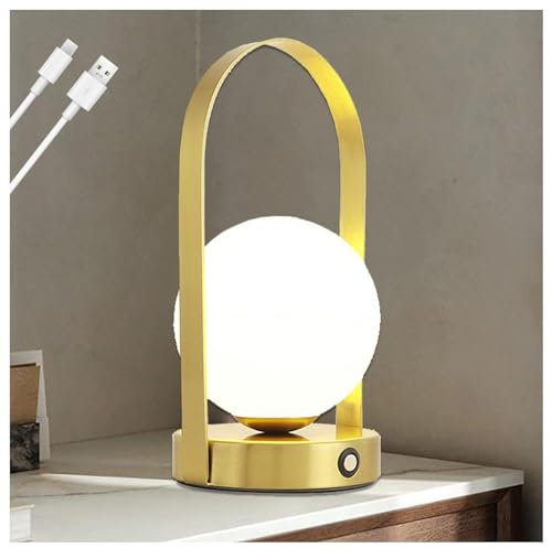 ARTSIM Dimmerabile Luce Notturna, Lampada Da Tavolo Senza Fili 2000mah Con Type-C E Dimmerazione a Sfioramento, Lampada Da Tavolo Per Soggiorno Camera Da Letto,B