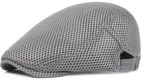 XYIYI Schwarz Herren Newsboy Cap Sommer Kappe