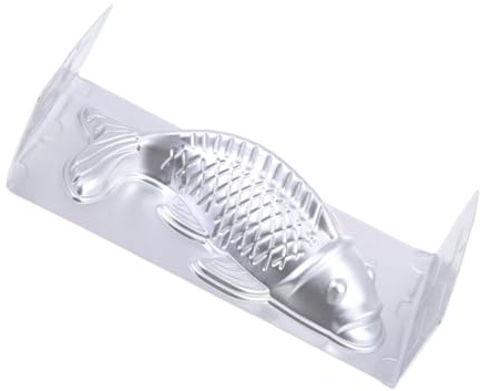 HOLIDYOYO Fischförmige Reiskuchen Backform aus Aluminium Große Karpfenform für Küche und Konditorei Glatte Oberfläche 800g Fassungsvermögen