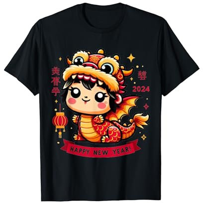 Cadeaux pour enfants du Nouvel An chinois 2024 Baby Dragon T-Shirt