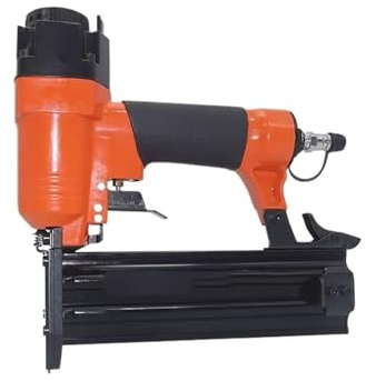 BORRGTU Graffettatrice pneumatica Senza Olio F50 Pistola sparachiodi pneumatica Cucitrice Diritta Pistola for Unghie Chiodatrice for mobili ad Aria
