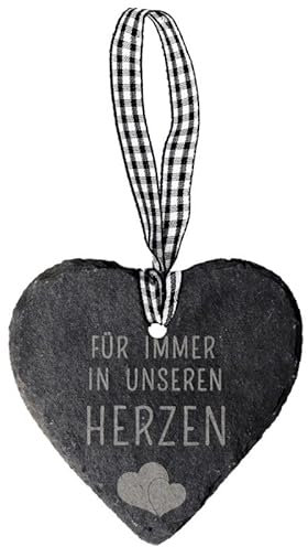 Spruchreif | Schieferherz mit Gravur | Schieferherz mit Spruch |Dekoherz aus Schiefer zum Aufhängen | Trauer | Trauergeschenk | Erinnerung | Andenken