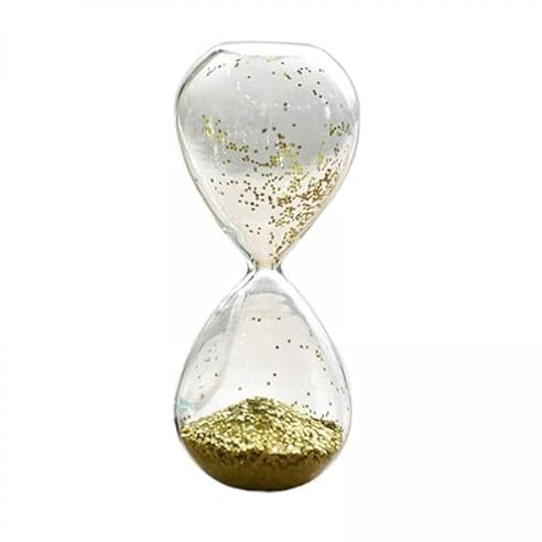 F Fityle 2 X Glitzer Sanduhr, Sanduhr, Sanduhr, Heim, Handgefertigt, Tischdekoration, Timer für Geburtstagsgeschenk, Familie, Kinder, 2 STK.
