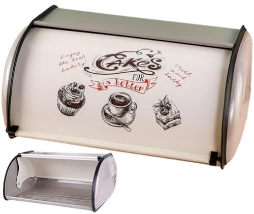 Glixoft Roll-brotkasten, Arbeitsplatte, Brotaufbewahrungskoffer, Brotkasten, Behälterhalter, Küchenaufbewahrungszubehör Für Pfannkuchen, Kekse