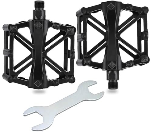 Pedals Bicycle, Bicycle Pedals, MTB Pedals, Bicycle Pedals, Sealed Bearings Bicycle Pedals for Mountain Bike, Road Bike, Trekking Pedals (Black)