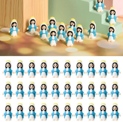 Kleine Jesus-Figuren, Miniatur-Jesus-Puppe, kleine Jesus-Figuren zum Verstecken und Suchen, klassisches, religiöses Geschenk für Sonntag, Ostereier, Taufgeschenk