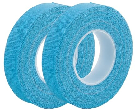 2PCS Self‑Adhesive Wrap Tape, Skin Color Adhesive Surgical Tape for Securing a Variety of Catheters for Wound Dressing Care Sports (Blue, 1.25cm*5m)