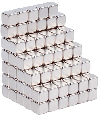 Aenienoe 125 Stück Mini Magnete 5x5x5mm Kleine Neodym Magnete Extra Stark für Magnettafeln Kühlschränkmagnet Whiteboardmagnet Bastelarbeiten