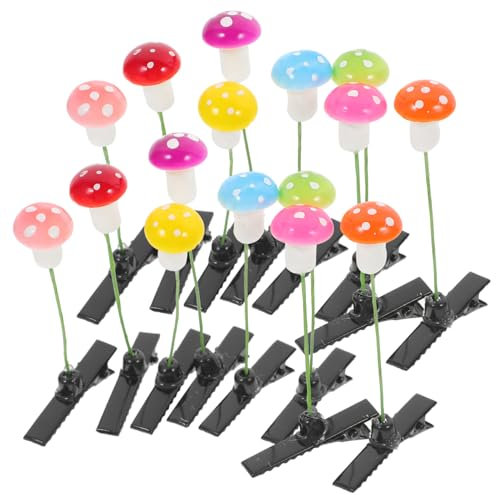 WOFASHPURET 30 Pièces Accessoires de Mignon Forme de Champignon pour Filles Clips Amusants Idéaux pour Fêtes