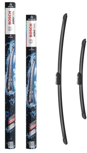 Bosch Aerotwin Aerotwin A945S – Torkarblad fram – Set med 2 ersättningsblad – Förmonterad adapter – 2 blad, 650 mm / 400 mm – Levereras i smal förpackning som sparar plats