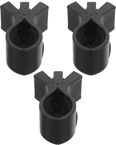 3 Stück-pack Universelle Mikrofonklemmen für Mikrofonständer | Schwarz, Kunststoff Metall Ausführung, Flexible Anpassung, Einfache Montage, für Online Meetings und Live Streaming