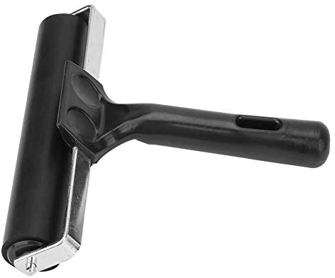 Phefop Rullo Brayer in Gomma 15 Cm Pennello a Rullo per Pittura a Inchiostro Artistico Strumento per Timbratura con Impugnatura Antiscivolo per Diffondere Inchiostro Colla per Pittura a
