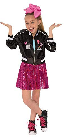 Rubies 640554M JO JoJo Siwa Bomberjacke Kinder Faschingskostüm, Mädchen, Medium / 5-8 Jahre