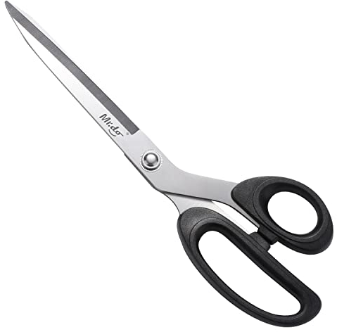 Mr.do Fabric Scissors 10 inch Sewing Scissors All Purpose Sharp Heavy Duty for Cutting Clothes Leather Classic Stainless Steel Professional Fabric Shears for Tailor Office Home