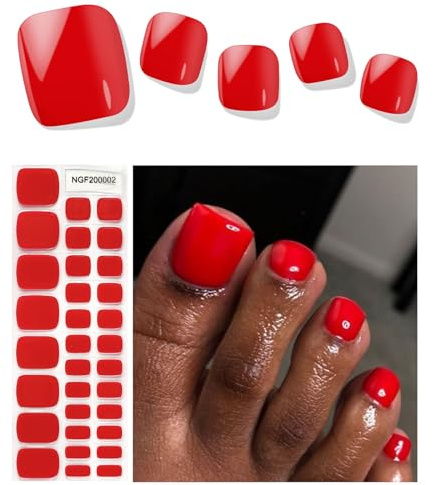 EBANKU 32 PCS Gel Nail Wraps, Nagelsticker Nagelaufkleber, Cured Nail Strips Nagellack Aufkleber für Frauen Mädchen Dekoration (#8)
