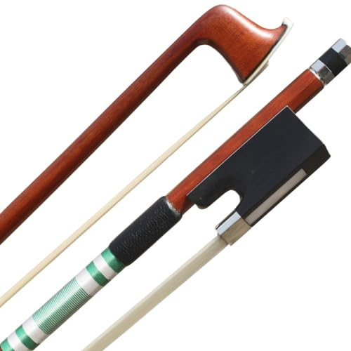 ARCRAW Violinenbogen 4/4 volle Größe Brasilien IPE Holz klassisches französisches Modell runder Bogen für Violinisten Fiddlers Lehrer Student Professional