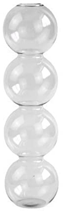 Vaso a Bolle di Vetro Trasparente, Vaso con Boccioli Carino, Vaso di Fiori Idroponico Alto, Vaso di Vetro Geometrico, Vaso con Sfere di Bolle, Ornamento Moderno e Minimalista per la Decorazione(#14)