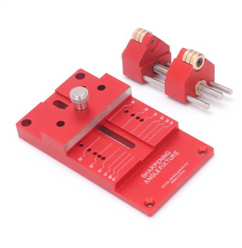 Dpofirs Meißelschärfset, Aluminiumlegierung, Rot, 21x2x7 cm, 1,41 kg, Mittel, für Meißel und Hobel