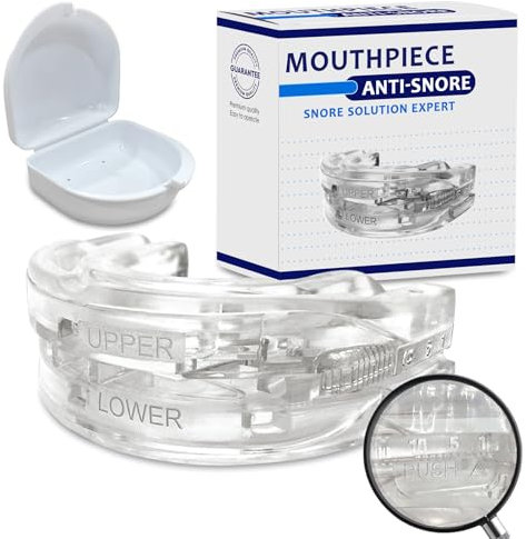 Anti Snoring Devices, Anti Snoring Mouth Guard Device, Adjustable AntiSnoring DeviceMouth Guard, AntiSnore MouthGuard, Stop Snore Aids for Women Men, Snore Solutions